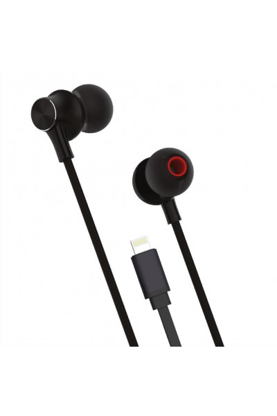 H500 Premium Kulak içi Lisanslı Lightning Kablolu Kulaklık-LPH-IH500/BLACK
