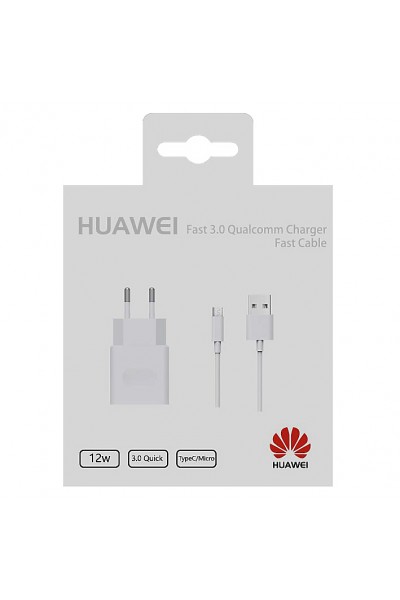 Huawei Hızlı Şarj 3.0 Adaptör Cihazı ve Kablosu-HW-059200EHQ-Micro