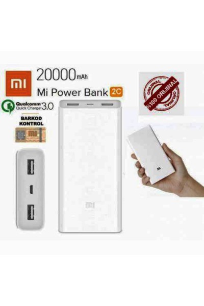 Xiaomi Mİ 2C 20000 mAh Powerbank 3.0 Hızlı Şarj-XMi2C