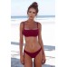 Angelsin Bordo Bikini Takım