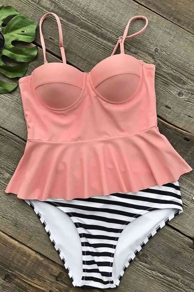 Angelsin Yüksek Bel Bikini Takım