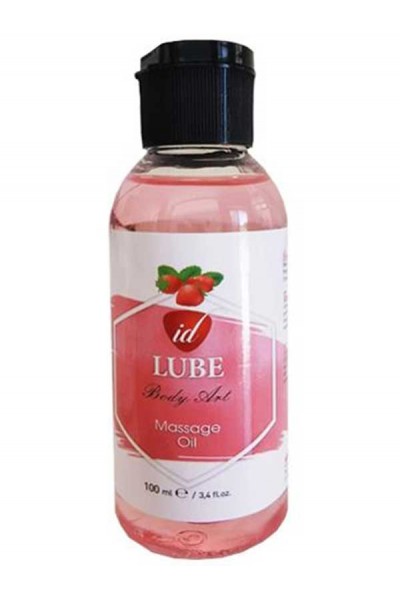 ID Lube Çilek Aromalı Masaj Yağı 100ML