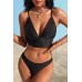 Angelsin şık Bikini Takım Siyah