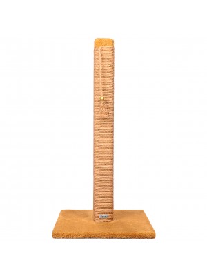 Large 80cm Ahşap Direk Kedi Tırmalama Camel