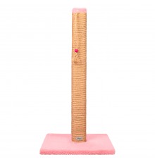 Large 80cm Ahşap Direk Kedi Tırmalama Gül Kurusu