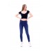 Kadın  Mavi Tint Likralı Lazer Tırnaklı Yüksek Bel Denim Kot Pantolon