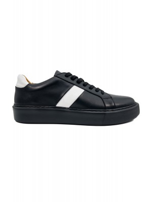Fazer siyah-beyaz hakiki deri erkek spor (sneaker) ayakkabı