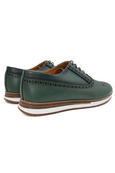 Presto yeşil hakiki deri günlük erkek ayakkabı-TZC-PRESTO-YD