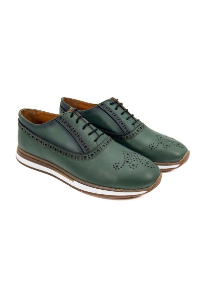 Presto yeşil hakiki deri günlük erkek ayakkabı-TZC-PRESTO-YD