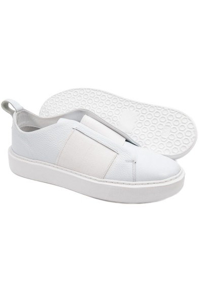 Shadow beyaz hakiki deri beyaz taban erkek spor (sneaker) ayakkabı-TZC-SHADOW-BDBT