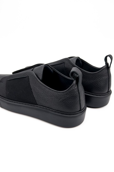 Shadow siyah hakiki deri siyah taban erkek spor (sneaker) ayakkabı-TZC-SHADOW-SDST
