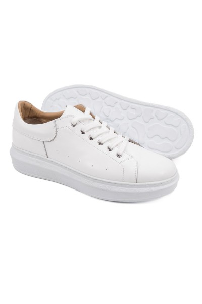 Strada beyaz hakiki deri erkek spor (sneaker) ayakkabı-TZC-STRADA-BD