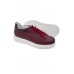 T-racer hakiki deri bordo erkek sneaker-TZC-TRACER-BD