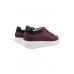 T-racer hakiki deri bordo erkek sneaker-TZC-TRACER-BD