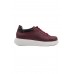 T-racer hakiki deri bordo erkek sneaker-TZC-TRACER-BD