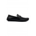 Troya siyah hakiki deri erkek loafer ayakkabı-TZC-TROYA-SD