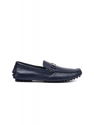 Sümela Lacivert Hakiki Deri Erkek Loafer Ayakkabı