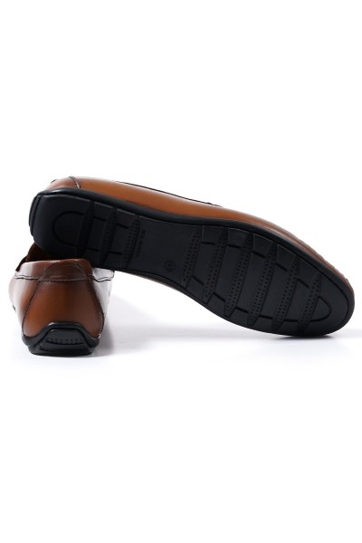 Perge taba hakiki deri kadın loafer ayakkabı-TZC-PERGE-KTD