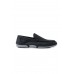 Olympos siyah nubuk hakiki deri erkek loafer ayakkabı-TZC-OLYMPOS-SN