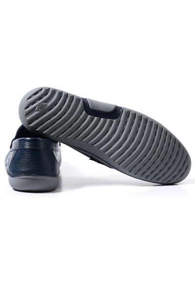Aspendos lacivert hakiki deri erkek loafer ayakkabı-TZC-ASPENDOS-MD