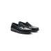 Cordelion siyah açma hakiki deri erkek loafer ayakkabı-TZC-CORDELION-SA