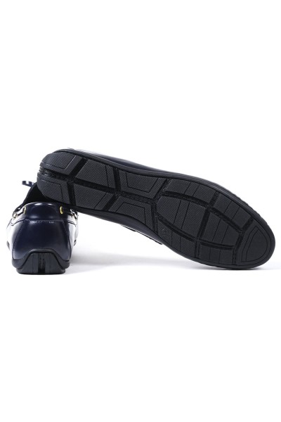 Xanthos lacivert hakiki deri erkek loafer ayakkabı-TZC-XANTHOS-LD