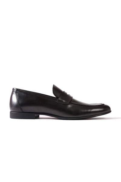 Tenor siyah hakiki deri klasik erkek ayakkabı-TZC-TENOR-SD