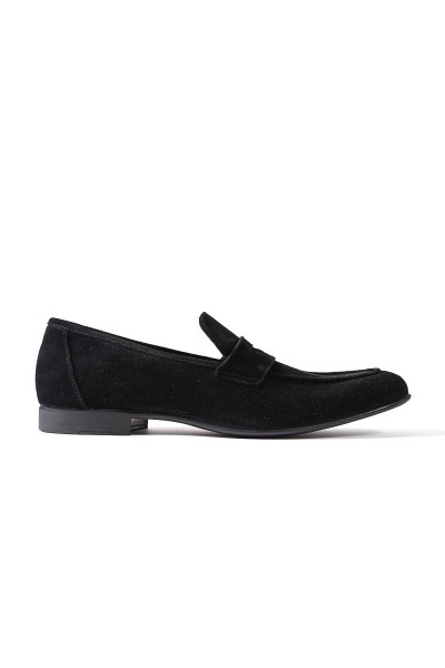 Tenor siyah süet hakiki deri klasik erkek ayakkabı-TZC-TENOR-SS