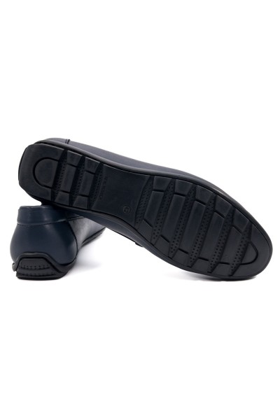 Yalı lacivert hakiki deri erkek loafer ayakkabı-TZC-YALI-LD