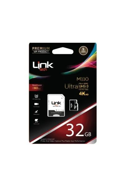 M110 Premium Micro SD Ultra 32 GB Memory card LMC-M110/32GB Premium Micro SD Ultra 32GB 80MB/S Hafıza Kartı-LMC-M110