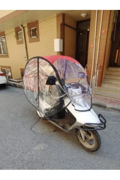 Motosiklet Şemsiyesi Yanları Kapalı Model Kırmızı MT-K001 Motosiklet Şemsiyesi Yanları Kapalı Model Kırmızı-MT-K001