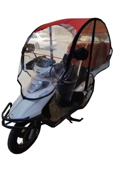 Motosiklet Şemsiyesi Yanları Kapalı Model Kırmızı MT-K001 Motosiklet Şemsiyesi Yanları Kapalı Model Kırmızı-MT-K001