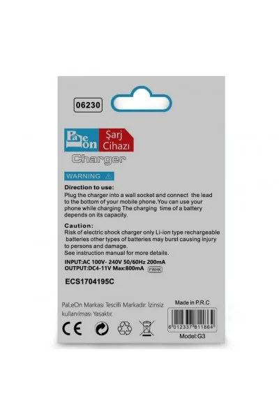 LG G3 Cep Telefonu Şarj Cihazı-06230