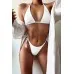 Angelsin Bağlamalı Bikini Takım Beyaz