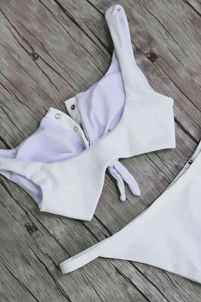 Angelsin Beyaz çıtçıtlı Bikini Takım Angelsin Beyaz çıtçıtlı Bikini Takım