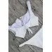 Angelsin Beyaz çıtçıtlı Bikini Takım