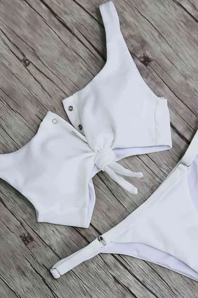 Angelsin Beyaz çıtçıtlı Bikini Takım Angelsin Beyaz çıtçıtlı Bikini Takım