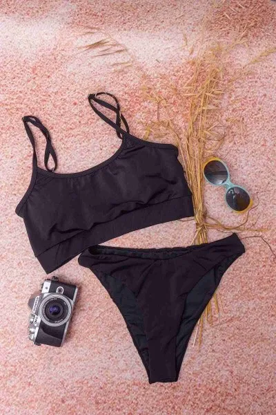 Angelsin Bikini Takım Siyah Angelsin Bikini Takım Siyah
