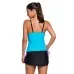 Angelsin Renkli Tankini Etekli Bikini Takım