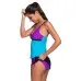 Angelsin Renkli Tankini Etekli Bikini Takım