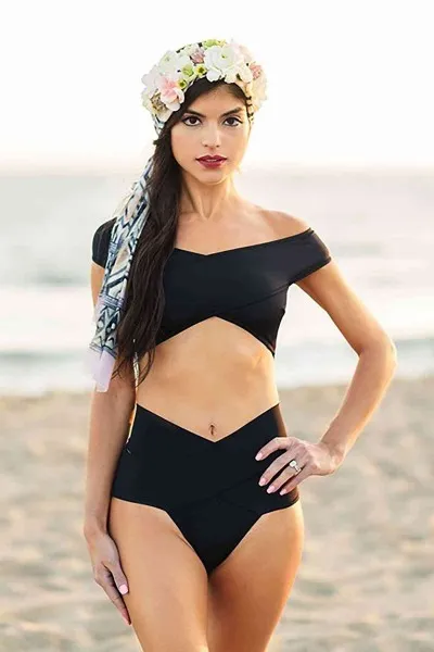 Angelsin Siyah özel Tasarım Bikini Takım Angelsin Siyah özel Tasarım Bikini Takım