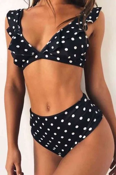 Angelsin Puantiyeli Bikini Takım çok Renkli Angelsin Puantiyeli Bikini Takım çok Renkli