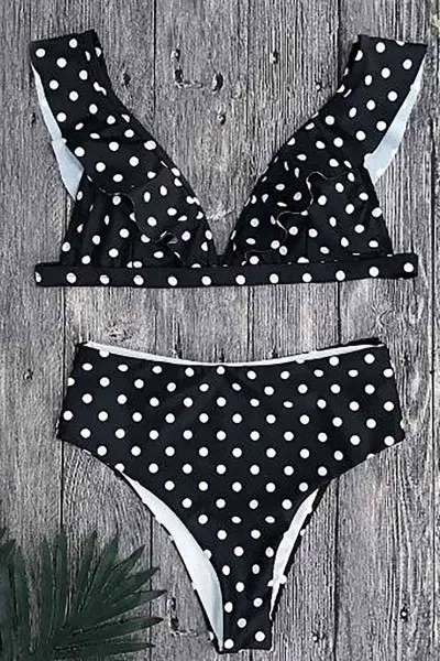 Angelsin Puantiyeli Bikini Takım çok Renkli Angelsin Puantiyeli Bikini Takım çok Renkli