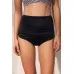 Angelsin Siyah Yüksek Bel Bikini Altı