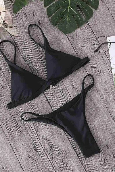Angelsin üçgen Bikini Takım Siyah Angelsin üçgen Bikini Takım Siyah