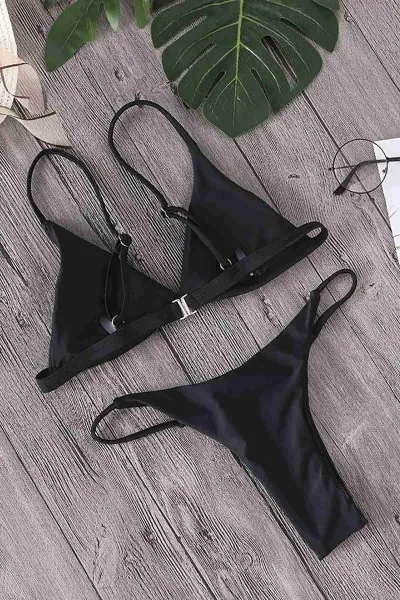 Angelsin üçgen Bikini Takım Siyah Angelsin üçgen Bikini Takım Siyah