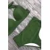 Angelsin Yeşil Yüksek Bel Bikini Takım