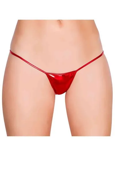 Merry See Kırmızı Deri Görünümlü Tanga Merry See Kırmızı Deri Görünümlü Tanga