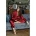 Merry See Saten Pijama Takım Kırmızı