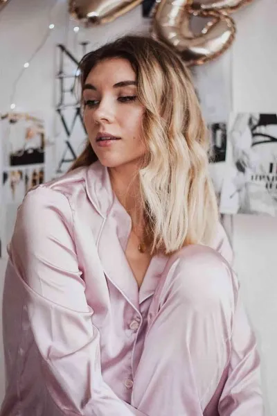 Merry See Saten Pijama Takım Düğmeli Pembe Açık Merry See Saten Pijama Takım Düğmeli Pembe Açık